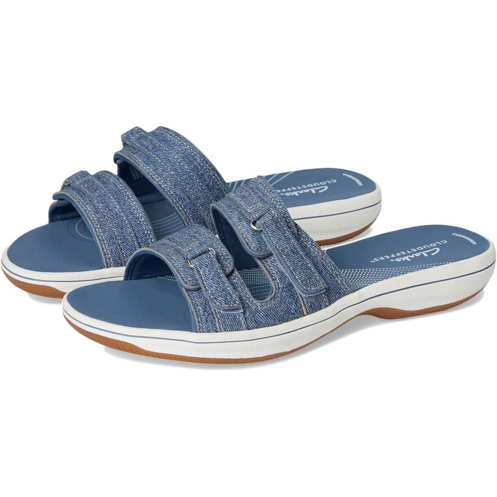 imageClarks womens Breeze PiperSlide SandalDark Denim