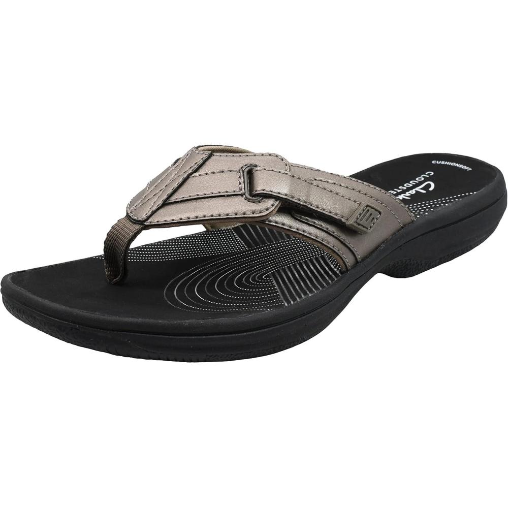 imageClarks womens Brinkley JazzPewterBlack