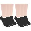 imageClarks Womens Half Cushion Low Cut Socks 6 Pair Black Womens 410 Shoe