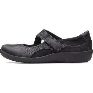 CLARKS Women’s Sillian Bella Mary Jane Flat(Black)