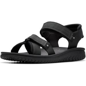 Clarks Men’s Casual Sport Sandal(Black Leather)