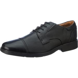 Clarks Men’s Clarkslite Cap Oxford(Black Black Leather)