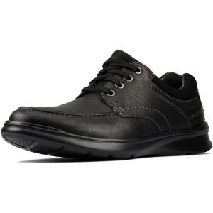 Clarks Men’s Cotrell Edge Oxford Shoes(Black (Black Oily Lea))