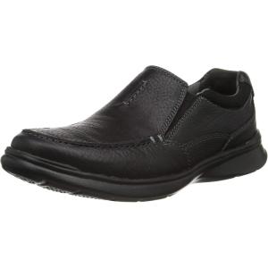 Clarks Men’s Cotrell Free Loafer(Black Greasy Leather)