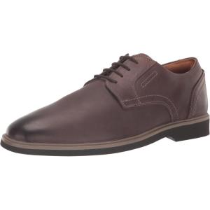 Clarks Men’s Malwood Lace Oxford(Dark Brown Leather)