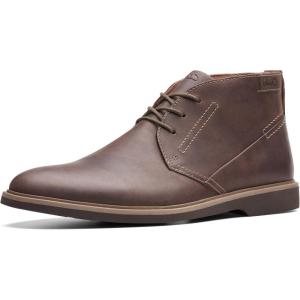 Clarks Men’s Malwood Top Chukka Boot(Dark Brown Leather)