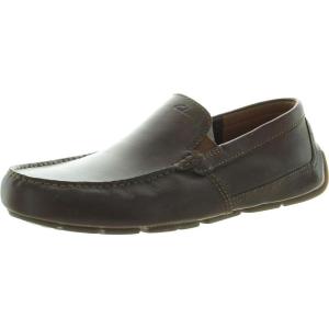 Clarks Men’s Markman Plain Driving Style Loafer(Dark Tan Leather)