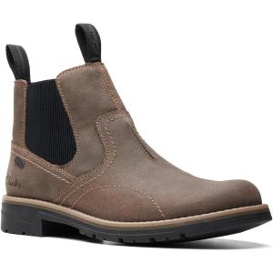 Clarks Men’s Morris Easy Chelsea Boot(Stone Waxy)