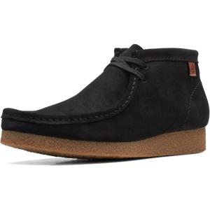 Clarks Men’s Shacre Boots(Black Suede)