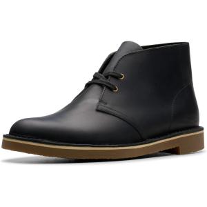 Clarks Mens Shepton(Black Leather)