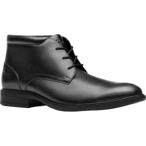 Clarks Men’s Steadwell Mid Oxford Boot(Black Leather)