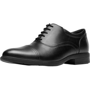 Clarks Men’s Steadwell Oxford Dress Shoe(Black Leather)