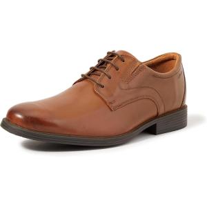 Clarks Men’s Whiddon Cap Oxford Shoes(Dark Tan Lea)