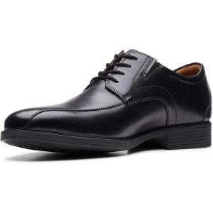 Clarks Men’s Whiddon Pace Oxford(Black Leather)