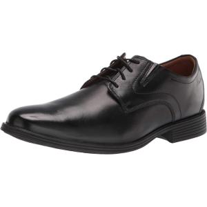 Clarks Men’s, Whiddon Plain Toe Oxford(Black Leather)