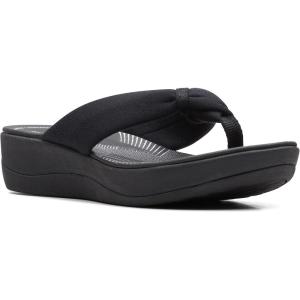 Clarks Women’s Arla Glison Flip Flop(Black/Black)