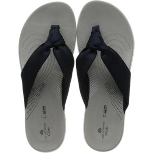 Clarks Women’s Arla Glison Flip Flop(Blue Heather Fabric)