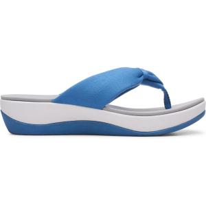 Clarks Women’s Arla Glison Flip Flop(Blue Mid Blue Mid Blue)