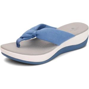 Clarks Women’s Arla Glison Flip Flop(Blue Splash)