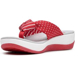 Clarks Women’s Arla Glison Flip Flop(Red Print)