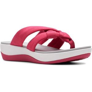 Clarks Women’s Arla Kaylie Flip-Flop(Bright Rose Solid Textile)