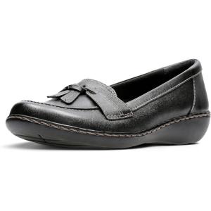 Clarks Women’s Ashland Bubble Slip On Loafers(Black)