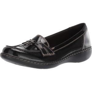 Clarks Women’s Ashland Bubble Slip On Loafers(Black Patent)