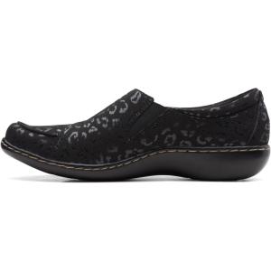 Clarks Women’s Ashland Lane Q Loafers(Black/Leop)
