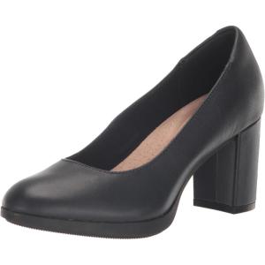 Clarks Women’s Bayla Skip Pump(Navy Leather)