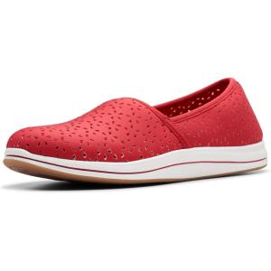 Clarks Women’s Breeze Emily Loafers(Cherry Textile)