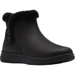 Clarks Women’s Breeze Fur Ankle Boots(Black Combi)