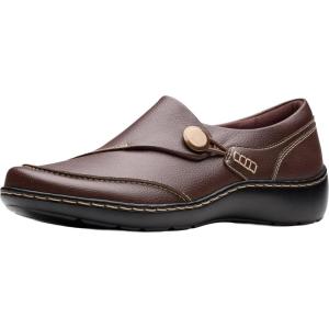 Clarks Women’s Cora Teresa Loafer(Redwood Leather)