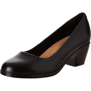 Clarks Women’s Emily 2 Ruby Pumps(Black Leather)