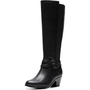 Clarks Women’s Emily2 Dream Boots(Black Leather)