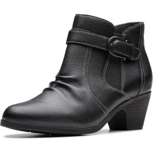 Clarks Women’s Emily2 Opal Boots(Black Leather)