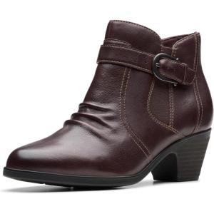Clarks Women’s Emily2 Opal Boots(Dark Brown)