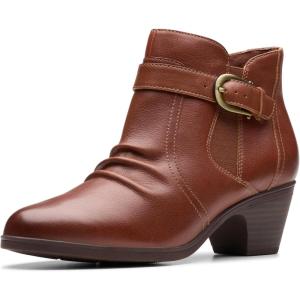 Clarks Women’s Emily2 Opal Boots(Tan Leather)