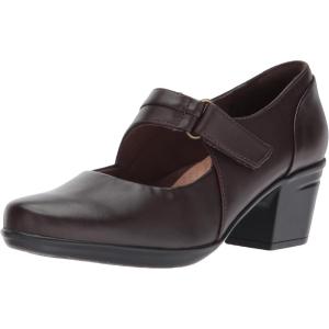 Clarks Women’s Emslie Lulin Pump(Brown Leather)