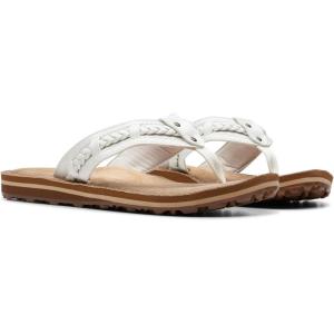 Clarks Women’s Fenner Nerice Flip Flop(Off-white)