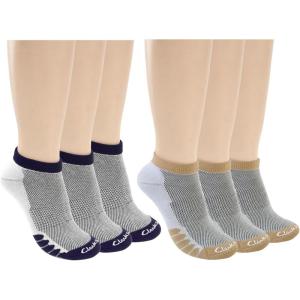 Clarks Women’s Half Cushion Low Cut Socks 6 Pair, Multicolor, Women’s 4-10 Shoe