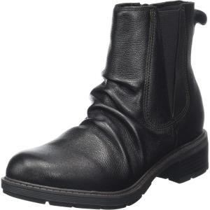 Clarks Women’s Hearth Rose Mid Calf Boots(Black Black Leather)