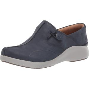 Clarks Women’s Juliet Palm Loafer(Navy Nubuck)