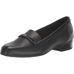 Clarks Women’s Juliet Shine Loafer(Black Leather)