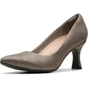 Clarks Women’s Kataleyna Gem Pumps(Silver Metallic)