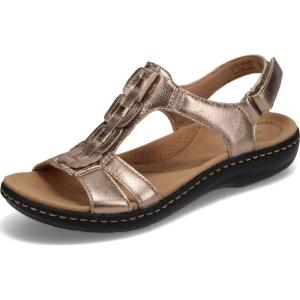 Clarks Women’s Laurieann Kay Sandals(Metallic Leather)