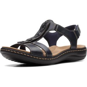 Clarks Women’s Laurieann Kay Sandals(Navy Leather)