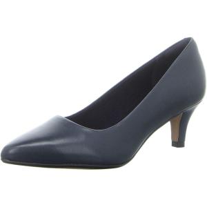 Clarks Women’s Linvale Jerica Pump(Navy Blue Leather)
