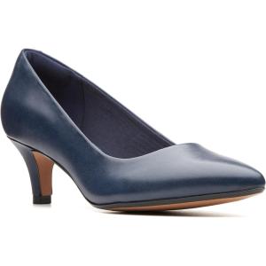 Clarks Women’s Linvale Jerica Pump(Navy Leather)