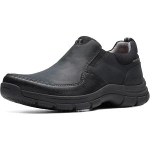 Clarks Womens Walpath StepLoafer(Black Leather)