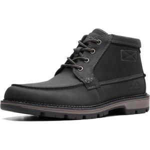 Clarks mens Maplewalk Moc(Black Combi)